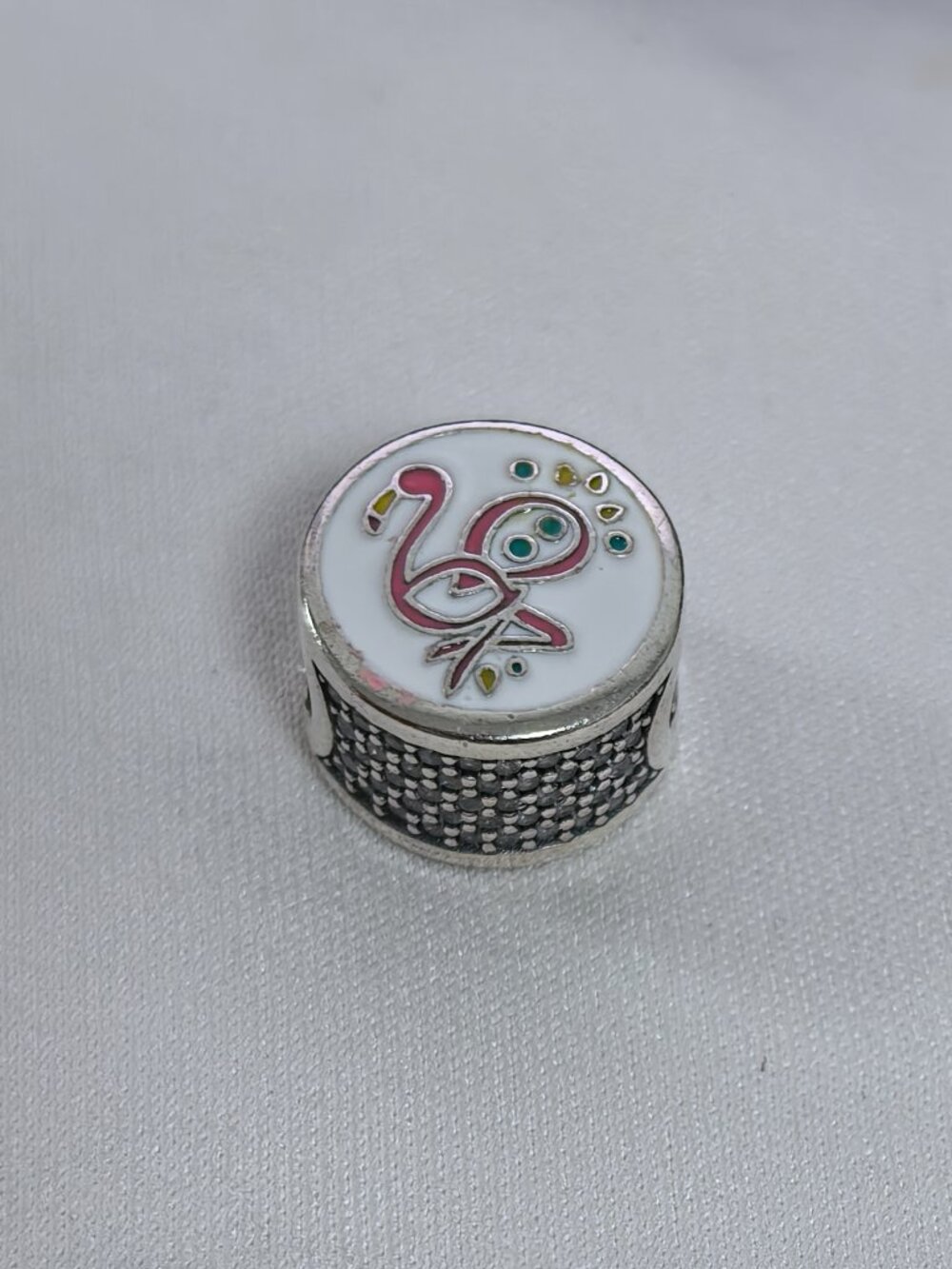 Pandora Nassau Bahamas Flamingo Exclusive Charm Pendant, S925 Silver Jewelry